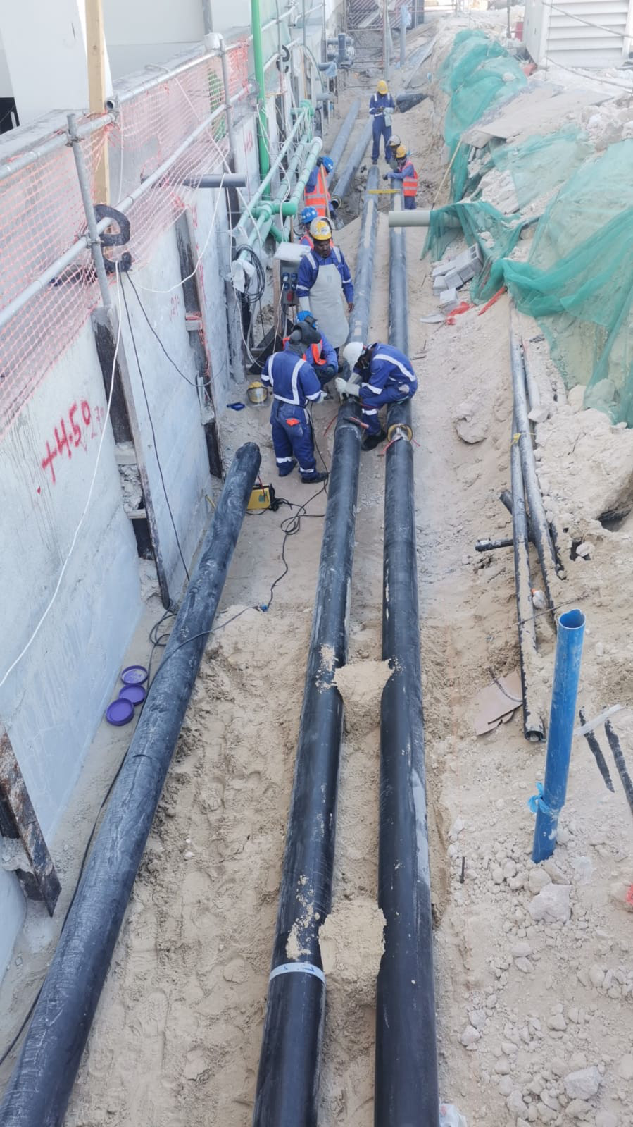 Celtniecības darbi.