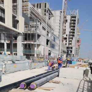 Celtniecības darbi.